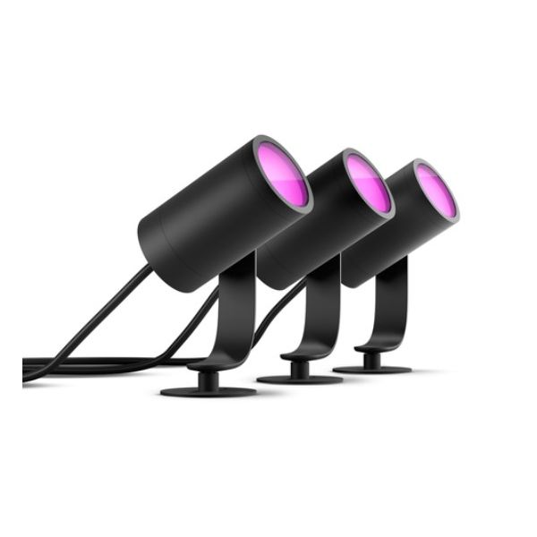 Philips Hue Lily Outdoor Spotlight Base Kit with Bridge Starter kit