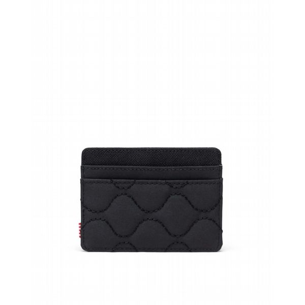 Herschel Charlie Quilted Capsule Cardholder Black