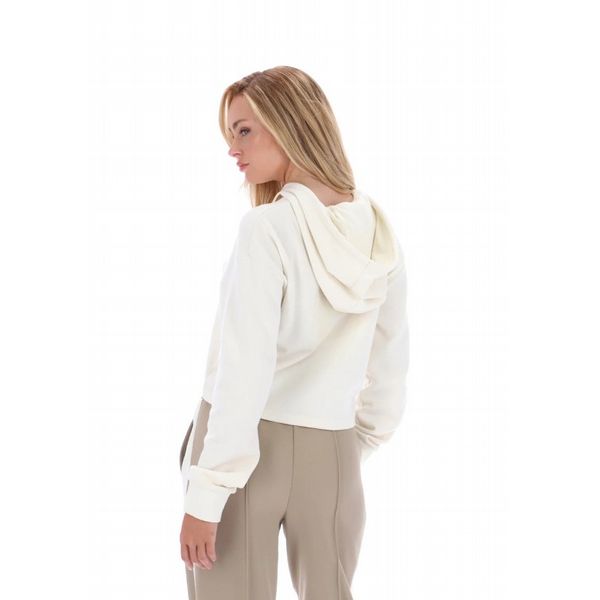 FILA WOMENS FIORELLA 1/4 ZIP HOODY-GARDENIA