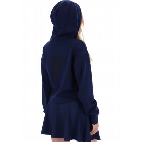 FILA WOMENS FIORELLA 1/4 ZIP HOODY-FILA NAVY