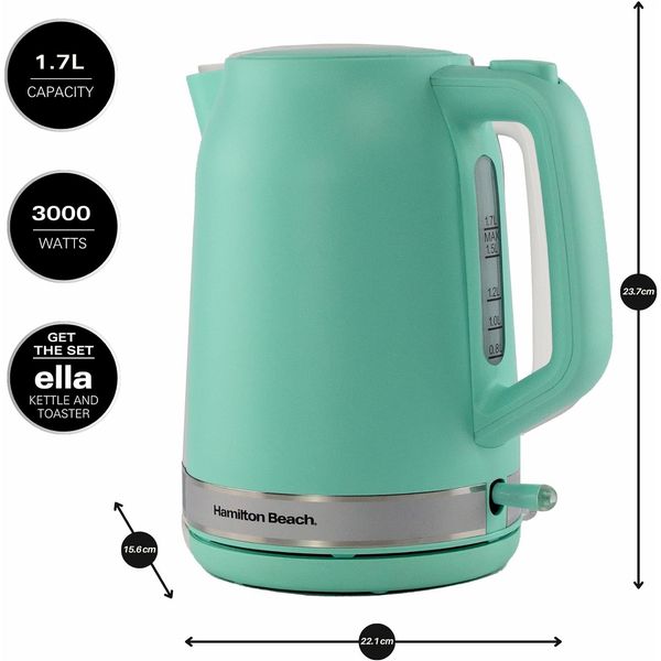 Hamilton Beach Ella Kettle Matte Mint Open Box