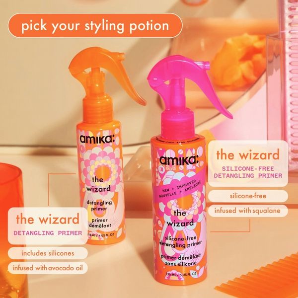 Amika Wizard Detangling Primer Spray 150ml - Silicone Free