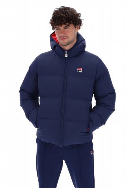 FILA HARRY HEAVYILY PADDED PUFFER JACKET MENS- FNAVY/FRED