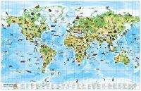 Children's Wall Map: World of Animals: Beautiful wall map ideal for a classroom or a bedroom