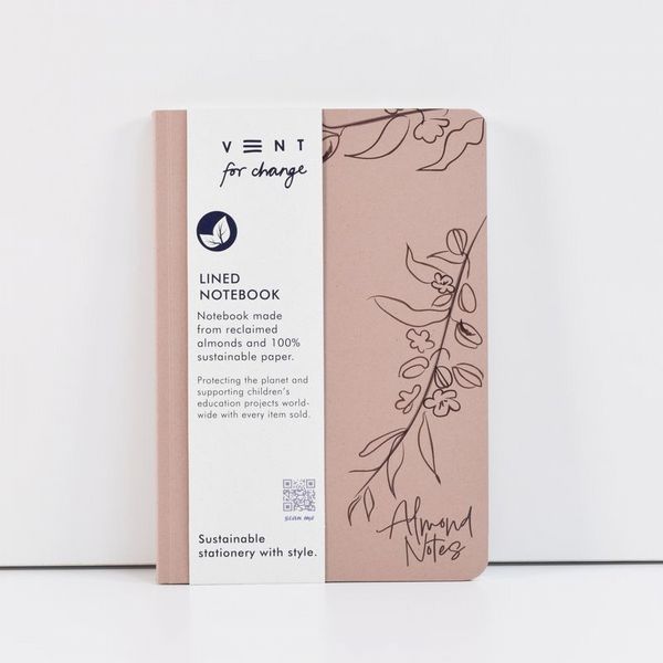 EnviroNotes A5 Notebook  Almond