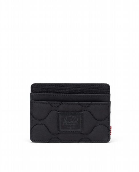 Herschel Charlie Quilted Capsule Cardholder Black