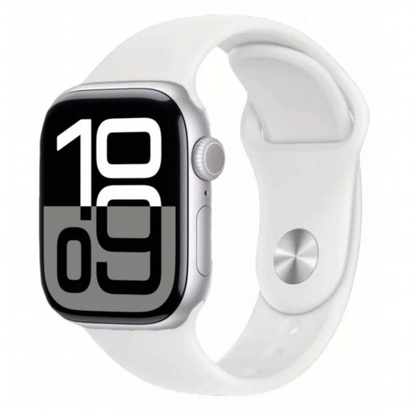 Refurbished Apple Watch Series 10 46mm, Silver, White band Grade A