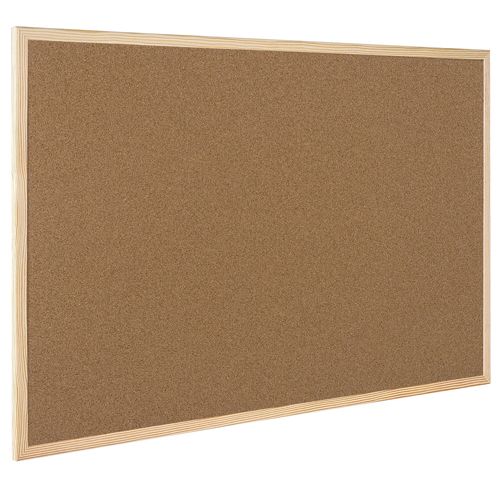 Q-Connect Cork Board Wood Frame 400x600mm