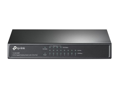 TP-Link - 8-Port Gigabit PoE Switch with 4-Port PoE