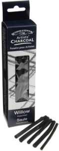 Winsor & Newton: Willow Charcoal: ASSORTED more than 12 pieces per pack (a few are shorter)